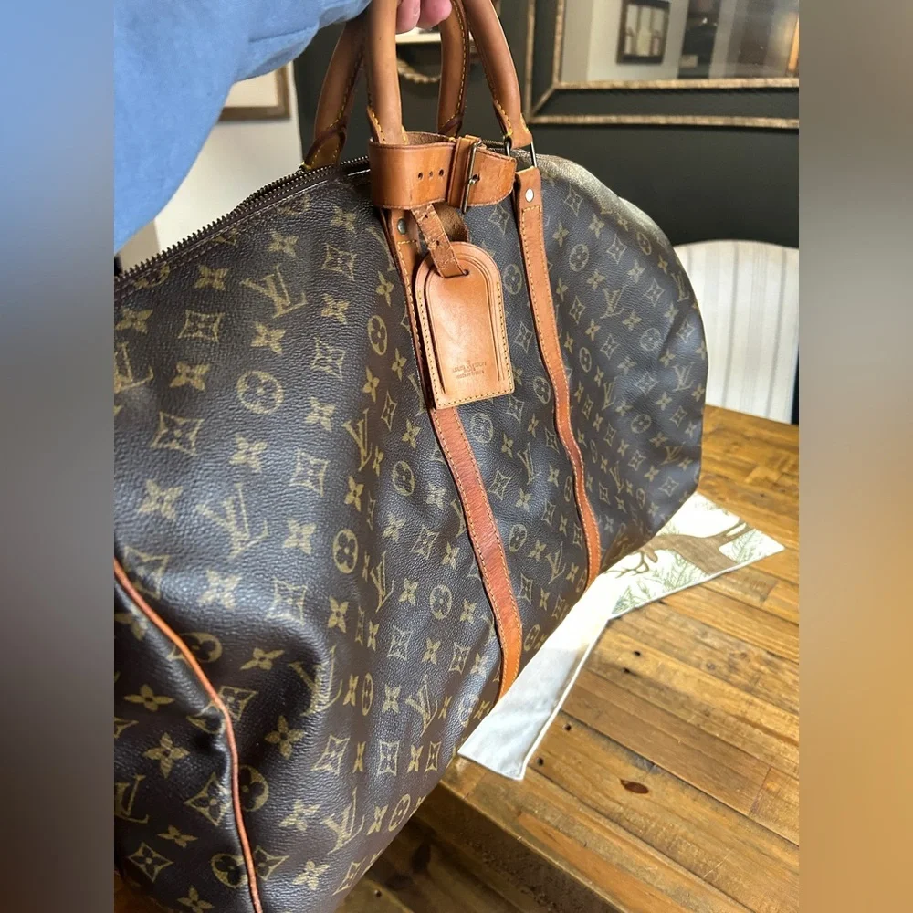 LV monogram Keepall Bandoulière 55. Carry on size. - Picture 2 of 16